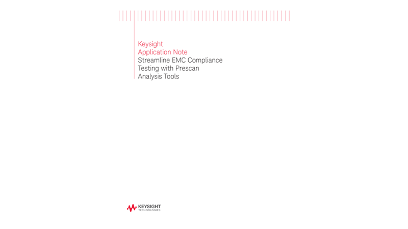 EMC Compliance Testing with Prescan Analysis Tools